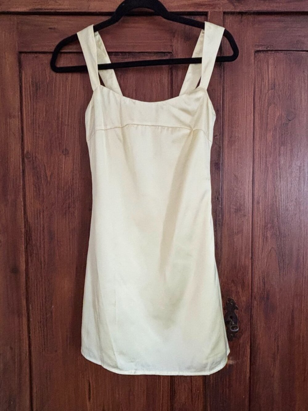 PepperMayo Odette Satin Mini Dress - Yellow Size 2 NEW WITH TAGS - Picture 7 of 7
